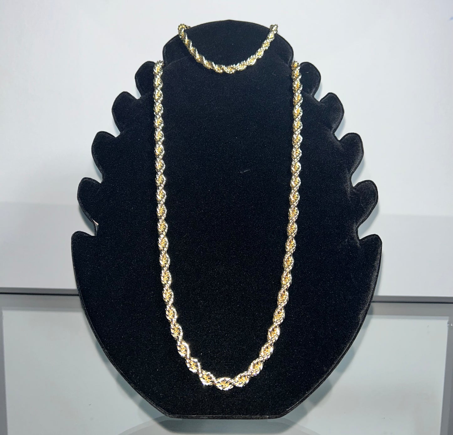 Set Cadena Troquel Dorado