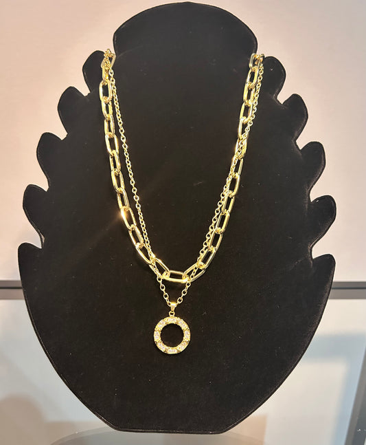 Collar Doble Dorado