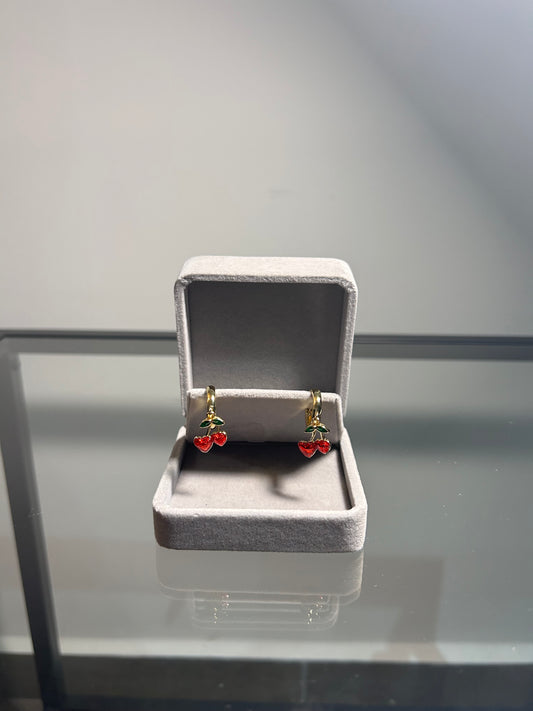 Aretes Cereza